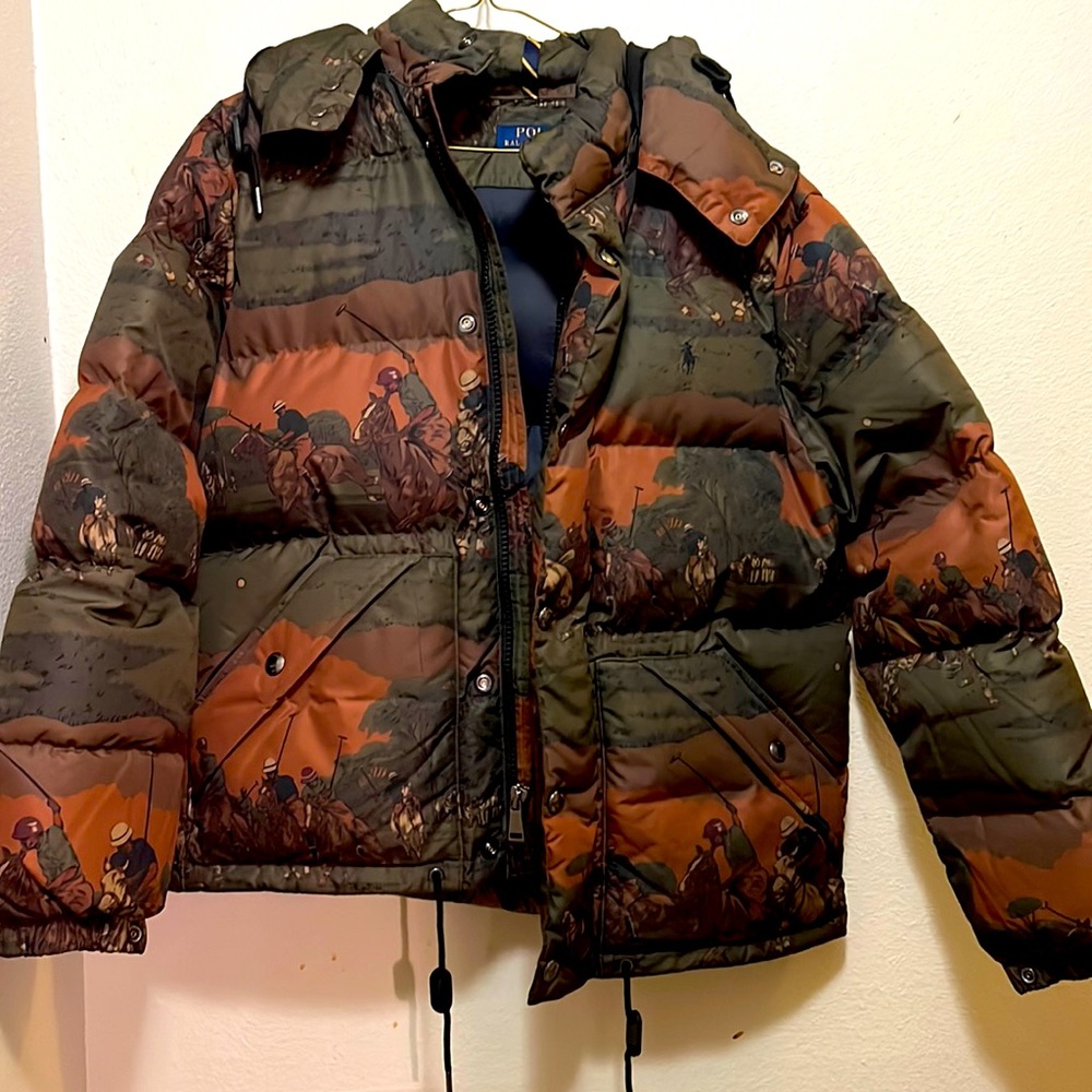 Men Polo Ralph Lauren Ripstop Hooded Puff Jacket exclusive.